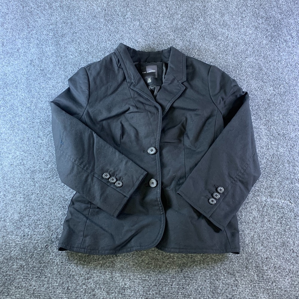 The Limited Blazer Jacket Womens XS Black Single Breasted Notch Lapel Business